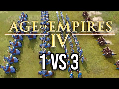 1 VS 3 ¿Podré SUPERAR esta BATALLA? 😈⚔️ MAYORCETE en AGE OF EMPIRES 4