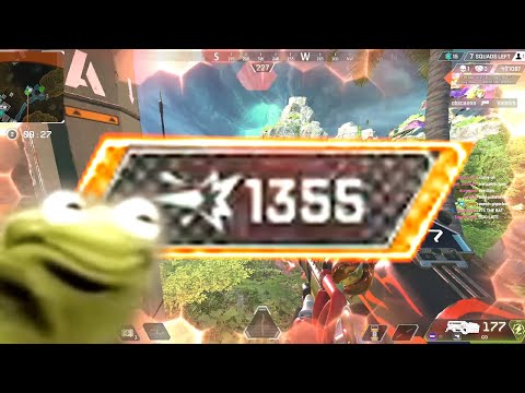 1,355 damage on ONE TEAM | Apex Legends