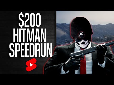 $200 HITMAN 3 SPEEDRUN?! #shorts