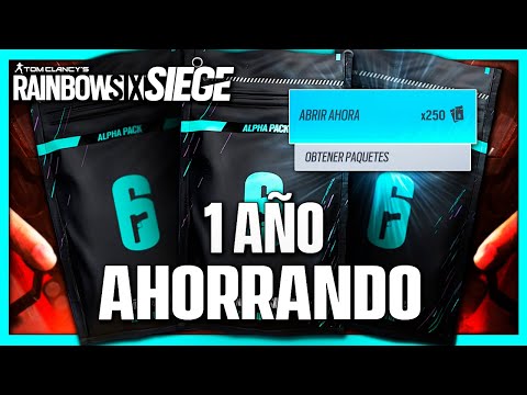 365 días AHORRANDO **ABRO mis ALPHA PACKS** | Caramelo Rainbow Six Siege