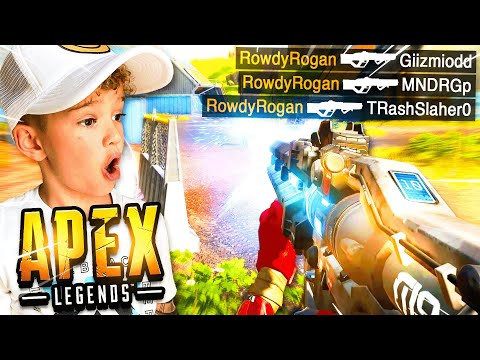 6 Year old CLUTCHES his *FIRST* Apex Legends Game in Season 10!