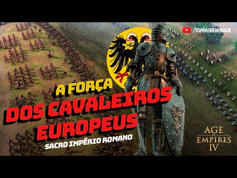 A FORÇA DOS CAVALEIROS EUROPEUS – AGE OF EMPIRES 4 – Primeiras impressões e gamepelay