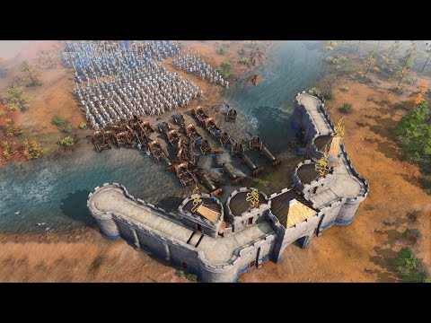 Age of Empires 4 – 1v3 INTENSE BRIDGE LAST STAND