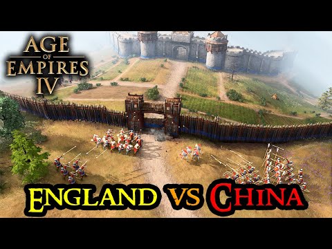 Age of Empires 4 – ENGLAND VS. CHINA – Skirmish AI FULL MATCH Open Beta || Gameplay English RTS