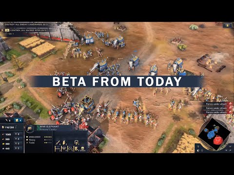 Age of Empires IV – Gameplay Vibe. Closed BETA launch