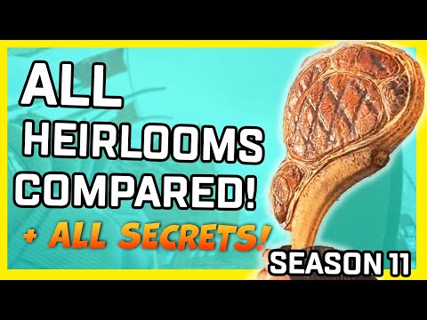ALL HEIRLOOMS COMPARED! – Hidden Heirloom Secrets, Quips, Animations (Apex Legends & Wattson)