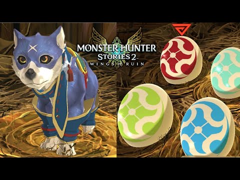 ALL Palamutes! Eggs, Abilities and Kinship Skills in Monster Hunter Stories 2