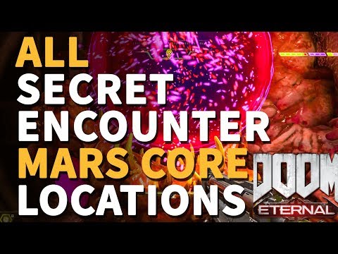 All Secret Encounter Mars Core Doom Eternal Collectibles