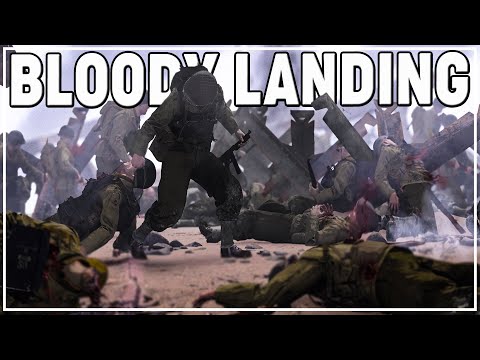 AMERICANS get PINNED on OMAHA Beach | Hell let Loose 50vs50 D-Day Landing