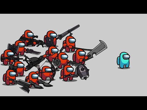 Among Us Shots: Meme kills but its Weapon hunting Monsters (Satisfying animations)
