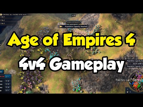 AoE4 Gameplay – 4v4 playing Chinese