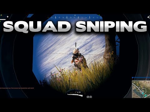 AWM, Kar98k Sniping – PLAYERUNKNOWN'S BATTLEGROUNDS Squad Games