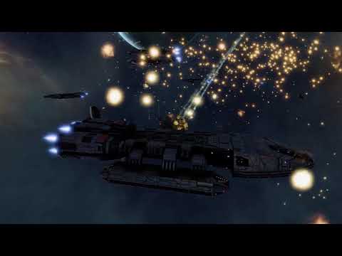 Battlestar Galactica Deadlock – Autocam Battle Footage – MP 8k Points. Loadsa Torps
