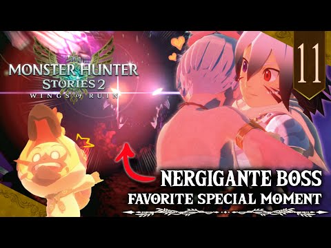 Bloodrushing Nergigante Fight! (Favorite SCENE!😊) | Monster Hunter Stories 2 Ep11 Lets Play/Reaction