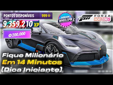 COMO FICAR MILIONARIO NO FORZA HORIZON 5 (Dica Iniciantes) "ATUALIZADO"