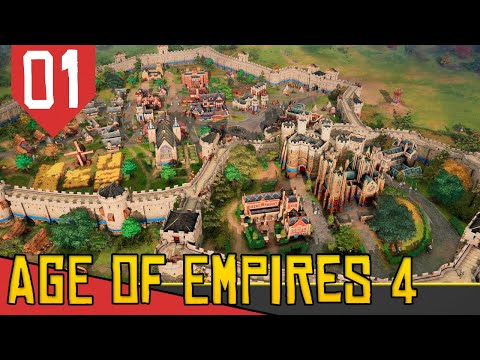 Construindo o REINO do REI GUILHERME – Age of Empires 4 #01 [Conhecendo o Jogo Gameplay PT-BR]