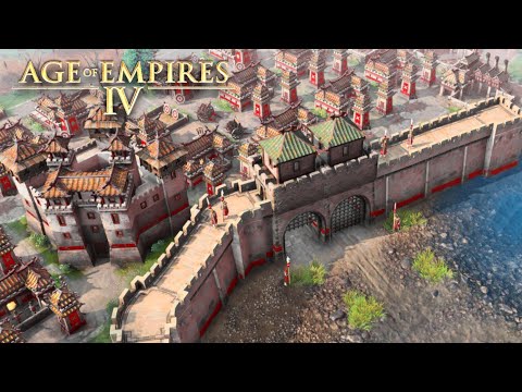 CONSTRUYO la *MURALLA CHINA* en AGE OF EMPIRES 4… para defenderme de FRANCIA 😂