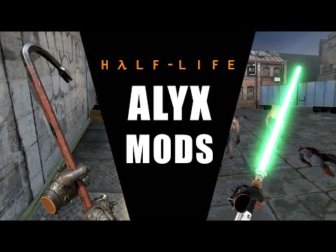 Crowbars, Lightsabers, & Eating Headcrabs! Half-Life: Alyx Mods