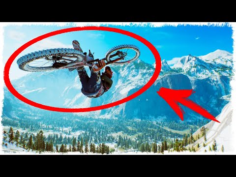 СОРВАЛСЯ СО СКАЛЫ НА ВЕЛОСИПЕДЕ В RIDERS REPUBLIC!!!