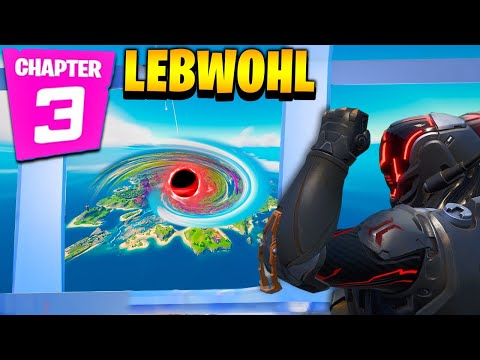 Das ENDE von Fortnite Kapitel 2 😭 LEBEWOHL Map