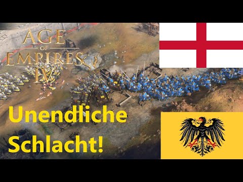 Die unendliche Schlacht! | 2vs2 HRR & 3x England | Age of Empires 4 Multiplayer [Deutsch]