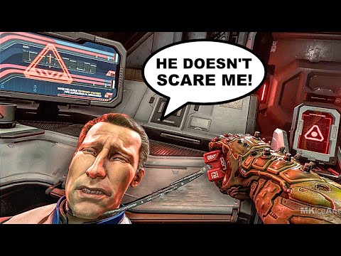 DOOM ETERNAL All Human Interactions With Doom Slayer Scene 4K 60FPS