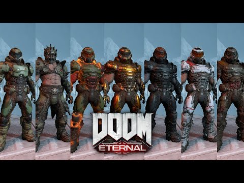 Doom Eternal – Slayer Armor Skins and how to get them! – Cinematic Showcase