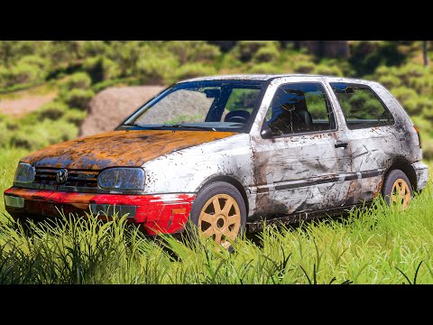 ENCONTREI UM GOLF GTI ABANDONADO NO FORZA HORIZON 5 – (Restaurando Clássicos)