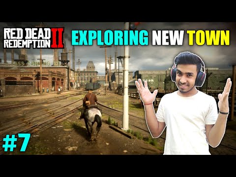 EXPLORING NEW TOWN & TRAIN HIJACKING | RED DEAD REDEMPTION 2 GAMEPLAY #7
