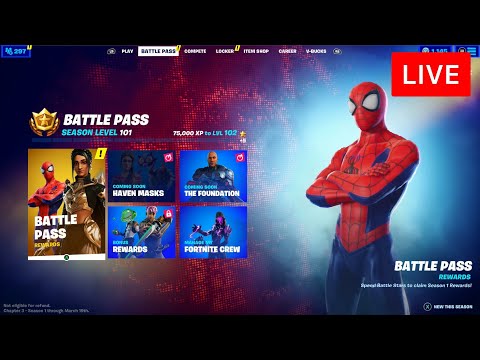 🔴 [LIVE] FORTNITE CHAPTER 3 BATTLE PASS (NEW MAP)