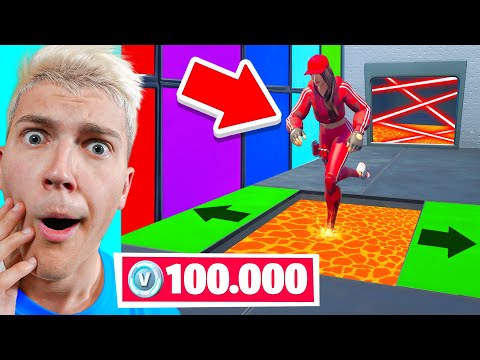 FINIS ce DEATHRUN pour GAGNER 100.000 V-BUCKS sur FORTNITE