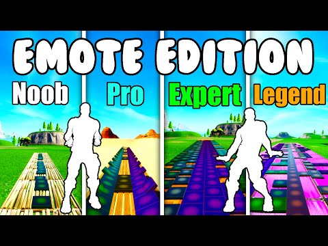 Fortnite Music Blocks (Emote Edition) Noob vs Pro vs Expert vs Legend – Code in Description