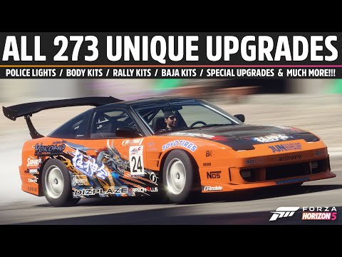 Forza Horizon 5 – ALL 273 UNIQUE UPGRADES FOUND IN FORZA HORIZON 5!!!