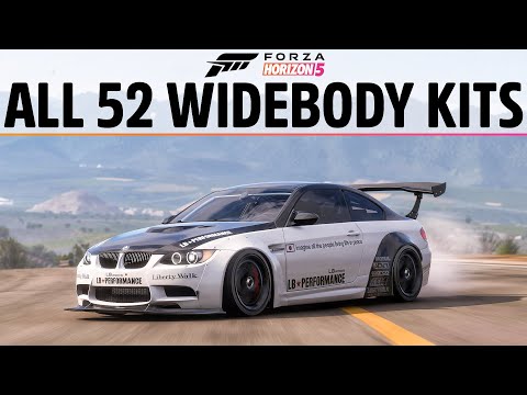 Forza Horizon 5 – ALL 52 WIDEBODY KITS IN FORZA HORIZON 5!!