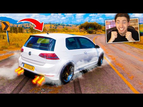 FORZA HORIZON 5 – COMPREI UM GOLF que SAI FOGO DO ESCAPE! (SÓ O CANO)