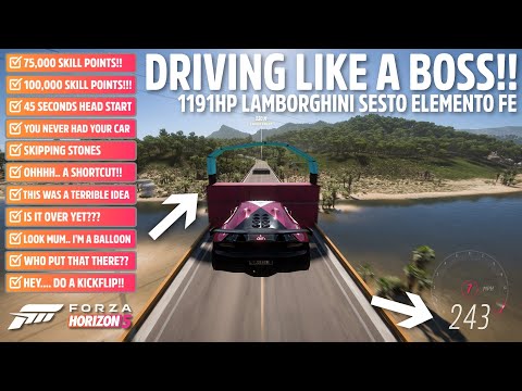 Forza Horizon 5 DRIVING LIKE A BOSS!! – 1191HP Lamborghini Sesto Elemento Forza Edition