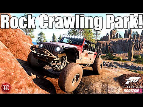 Forza Horizon 5: EPIC ROCK CRAWLING PARK!! FULLY BUILT, LIFTED JEEP WRANGLER! FH5 OFF-ROAD!