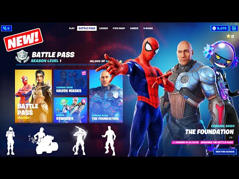 Full Chapter 3 Season 1 Battle Pass! Bonus Rewards & The Foundation Secret Skin! Fortnite