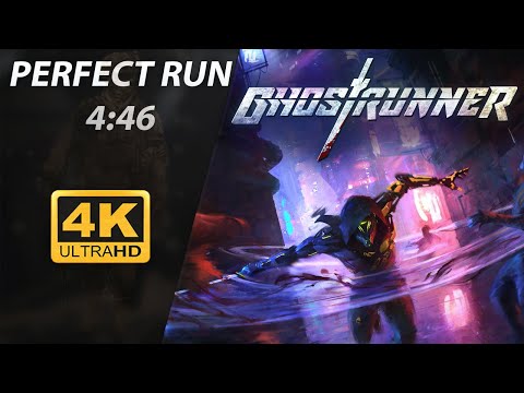 Ghostrunner | Gameplay Walkthrough Demo | Perfect Run 4:46 | CyberPunk Game