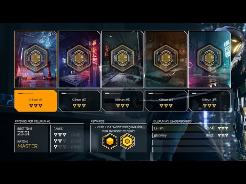 Ghostrunner Kill Run Mode all levels (Master rank)