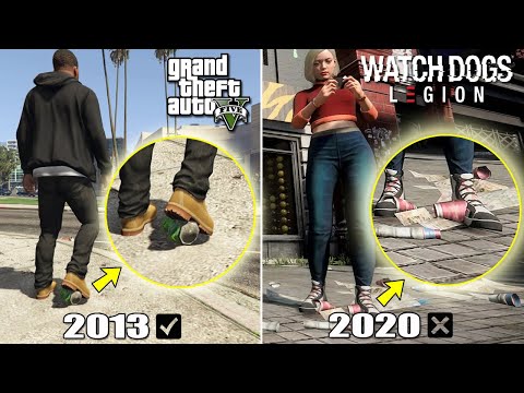 GTA 5 VS WATCH DOGS LEGION : MANA YG LEBIH BAIK ? (DETAIL, PHYSICS, LOGIC)