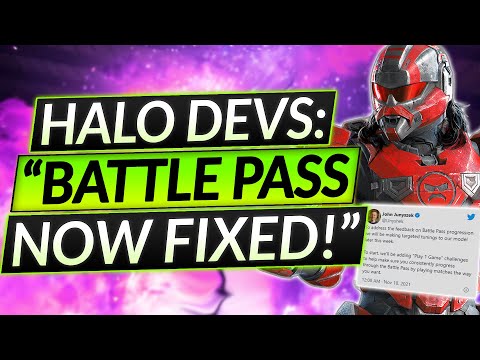 Halo Devs: "BATTLE PASS Now FIXED" + NEW FREE SKINS – Halo Infinite Update Guide