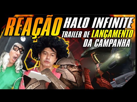 HALO INFINITE REAÇÃO AO TRAILER DE LANÇAMENTO DA CAMPANHA #haloinfinite Irmãos Piologo Games