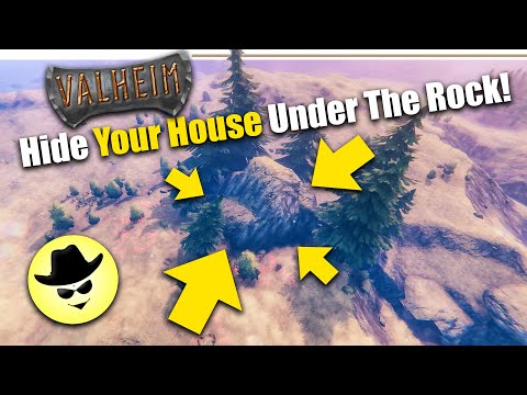 Hide Your House Under The Rock! | Valheim