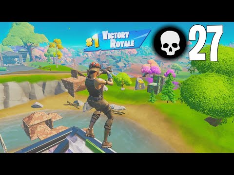 High Elimination Solo Squad Win Gameplay Full Game Season 8 (Fortnite PC PS4 Controller)
