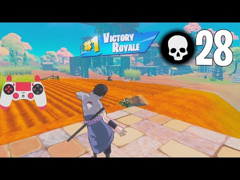 High Elimination Solo Squad Win Gameplay Full Game Season 8 (Fortnite PC PS4 Controller)