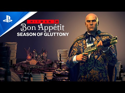 Hitman 3 – Season of Gluttony (Roadmap Trailer) | PS5, PS4