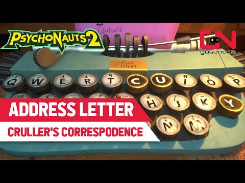 How to Address The Lost Letter | Psychonauts 2 Crullers Correspodence What to Write on a Typewriter