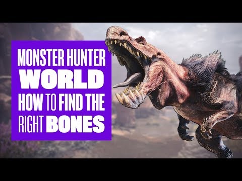 How to find bones in Monster Hunter World: Monster Hunter World PS4 gameplay
