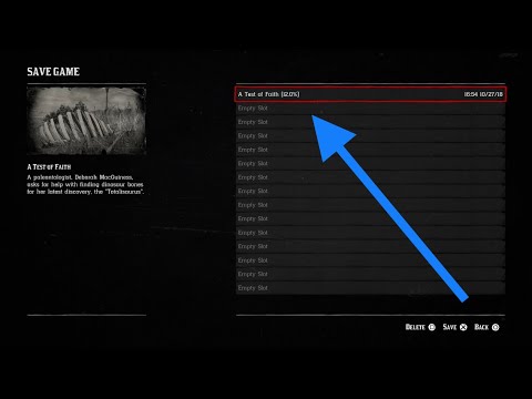 How To Manually SAVE | Red Dead Redemption 2